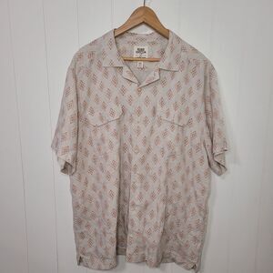 Lands End Blake Shelton Mens 100% Linen Button Down Shirt Size XXL